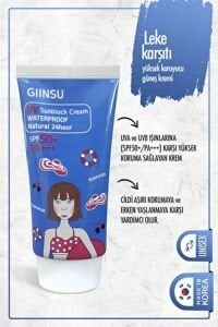 Giinsu UV Sunblock Cream Waterproof Natural SPF50 70 gr