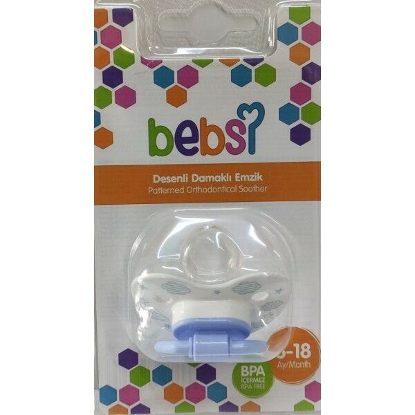 Bebsi 258 Desenli Damakli Emzik 6-18 Ay