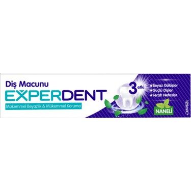 Experdent Diş Macunu Naneli 125 ml