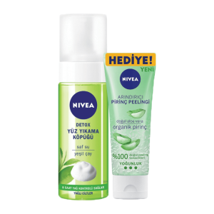Nivea Yüz Yıkama Köpüğü 150 ml + Pirinç Yüz Peelingi 75 ml Yüz Bakım Seti