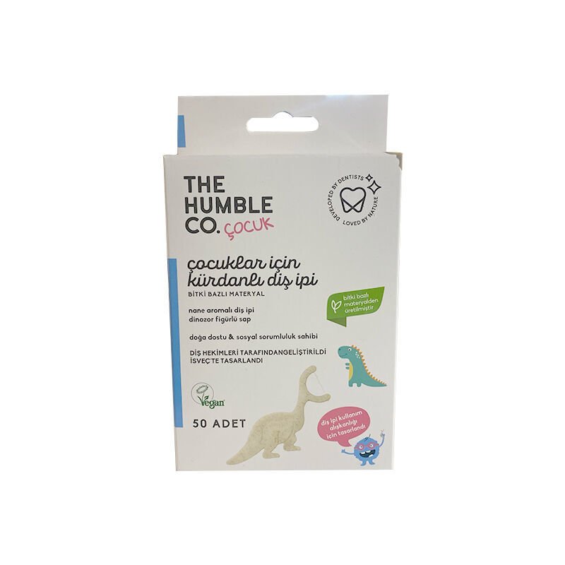 The Humble Co. Brush Kürdanli Diş İpi Çocuklar İçin 50'li