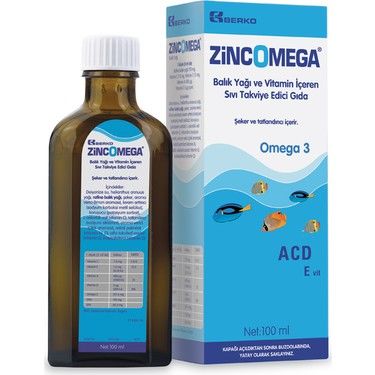 Zincomega Balık Yağı Şurubu 100 ml