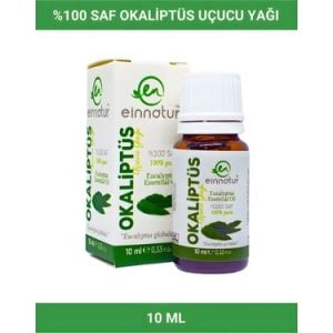 Einnatur Okaliptüs Uçucu Yağı %100 Saf Eucalyptus Globulus 1,8-Sineol Ökaliptus 10 ml