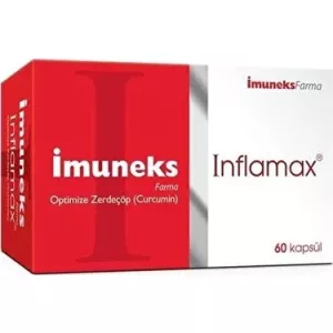 İmuneks İnflamax Optimize Zerdeçöp (Curcumin) 60 Kapsül (195 TL Etiketli)