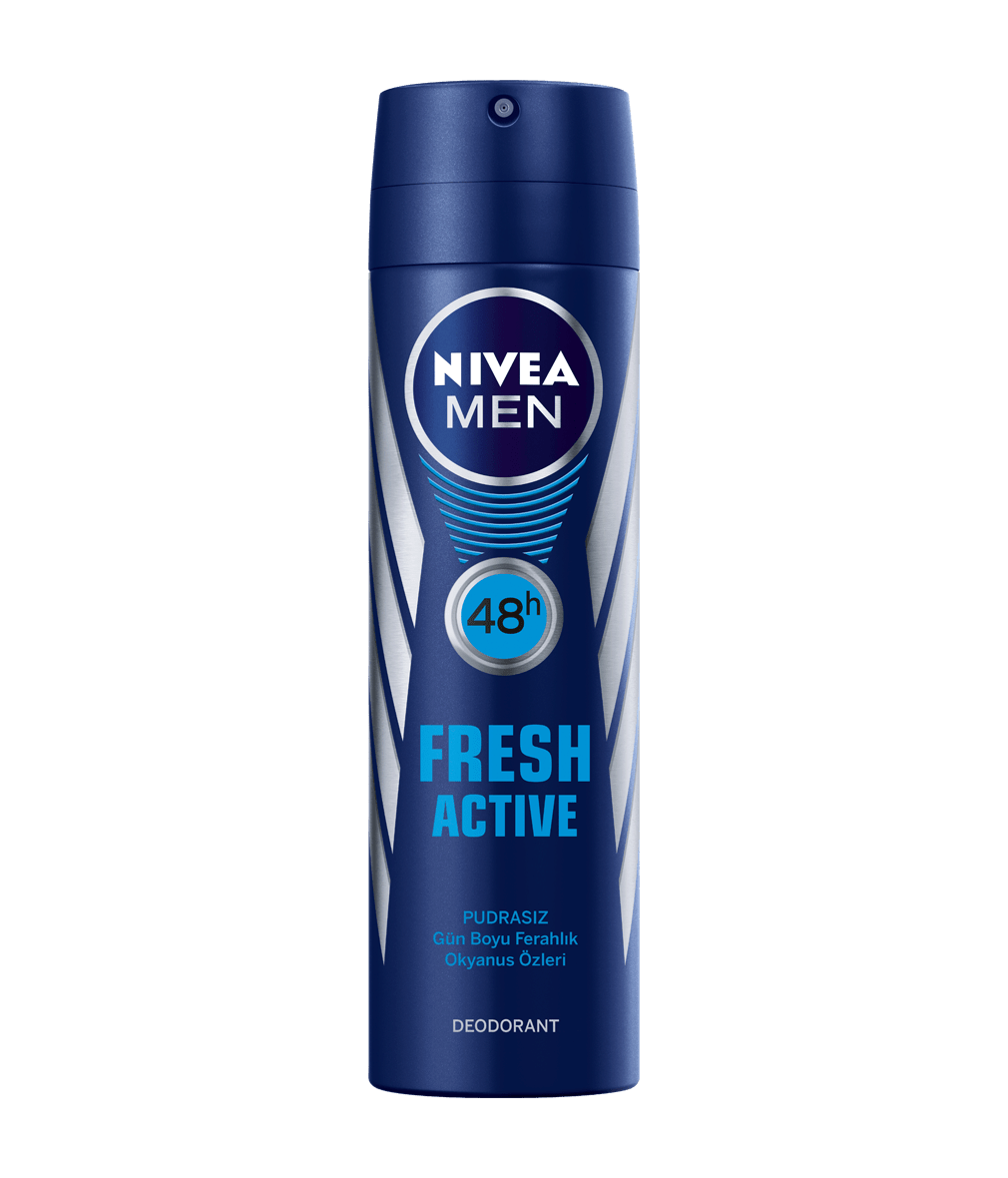 Nivea Men Fresh Active Sprey Deodorant 150 ml + Nivea Men Hassas Yüz & Kirli Sakal Balsamı 125 ml