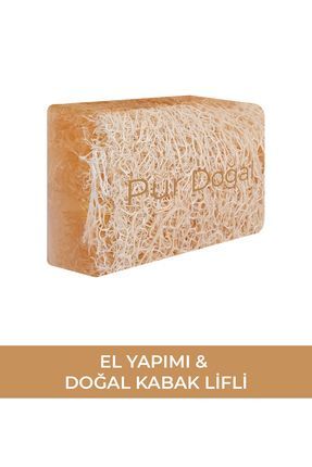 Pür Doğal Doğal Kabak Lifli Pirinç Özlü Yüz ve Vücut Sabunu El Yapımı 130 gr