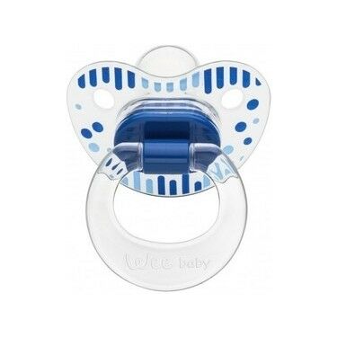 Wee Baby 837 Damaklı Emzik Şeffaf Desenli 6-18 Ay