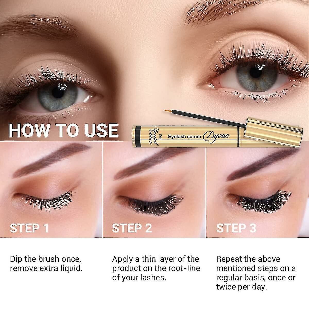Dallixa Eyelashes Kirpik Güçlendirici Bakım Serumu 5 ml