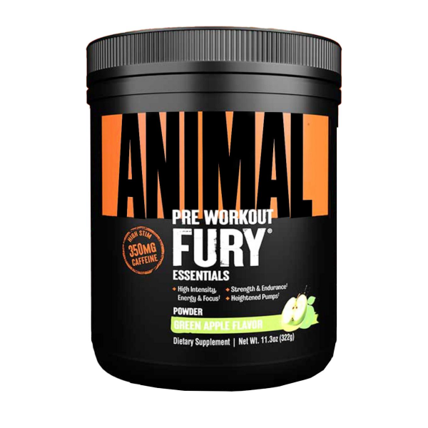 Universal Animal Fury Pre-Workout Yeşil Elma 322 gr