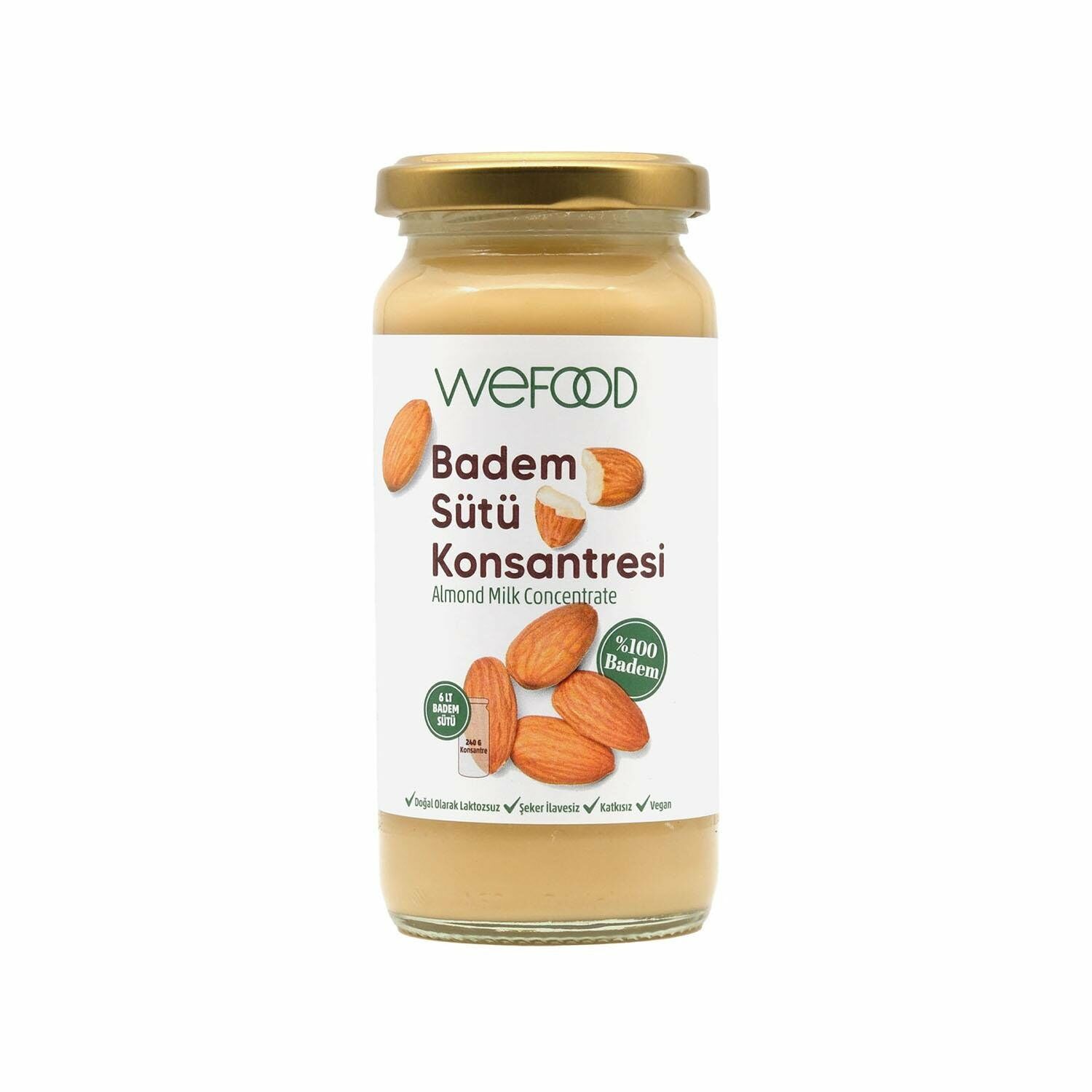 Wefood Badem Sütü Konsantresi %100 Badem 240 gr