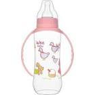 Wee Baby 745 Kulplu PP Biberon 270 ml - Pembe