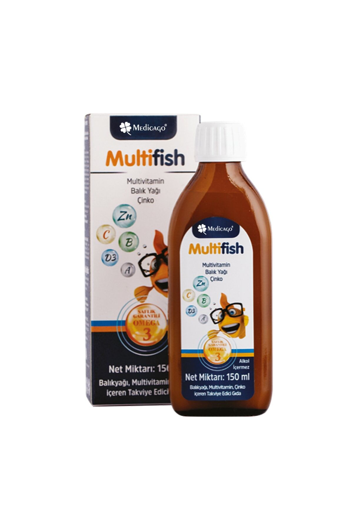 Medicago Multifish Şurup 150 ml - 2'li Avantaj Paket (129 TL Etiketli)