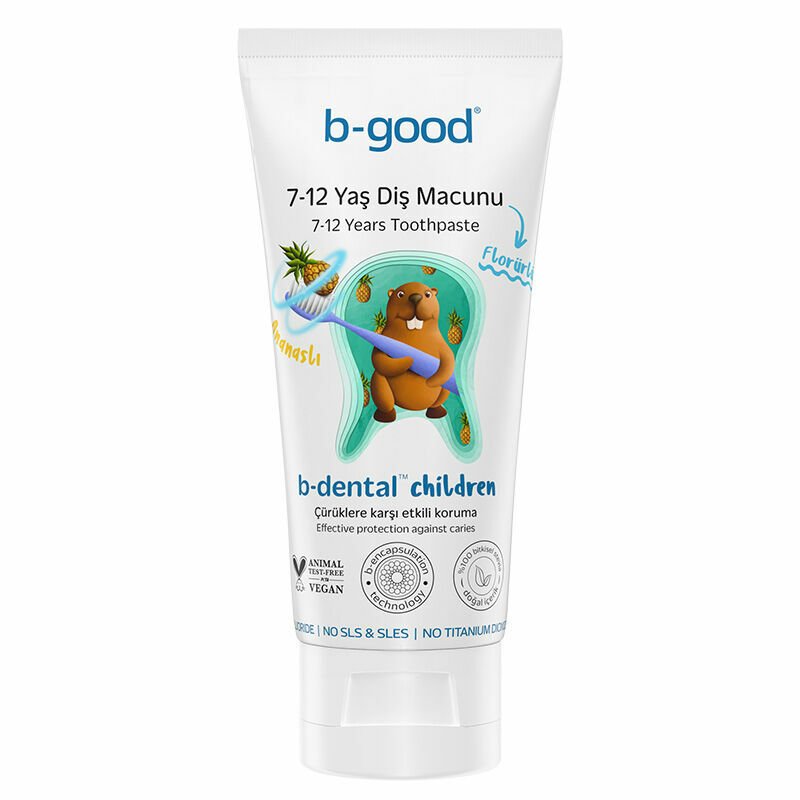 B-Good Care 7-12 Yaş Diş Macunu Florürlü Ananaslı 50 ml
