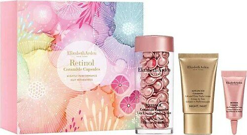 Elizabeth Arden Retinol Ceramide Capsules 60 Kapsül + Gece Kremi 15 ml + Göz Kremi 15 ml - 3'lü Set