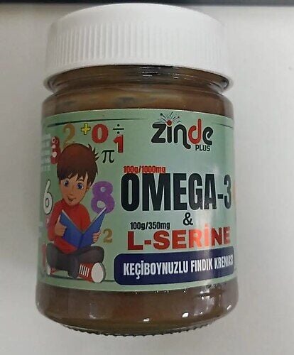 Zinde Plus Omega 3 L-Serine Keçiboynuzlu Fındık Kreması 300 gr