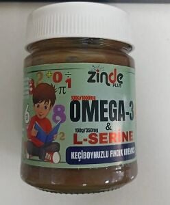 Zinde Plus Omega 3 L-Serine Keçiboynuzlu Fındık Kreması 300 gr