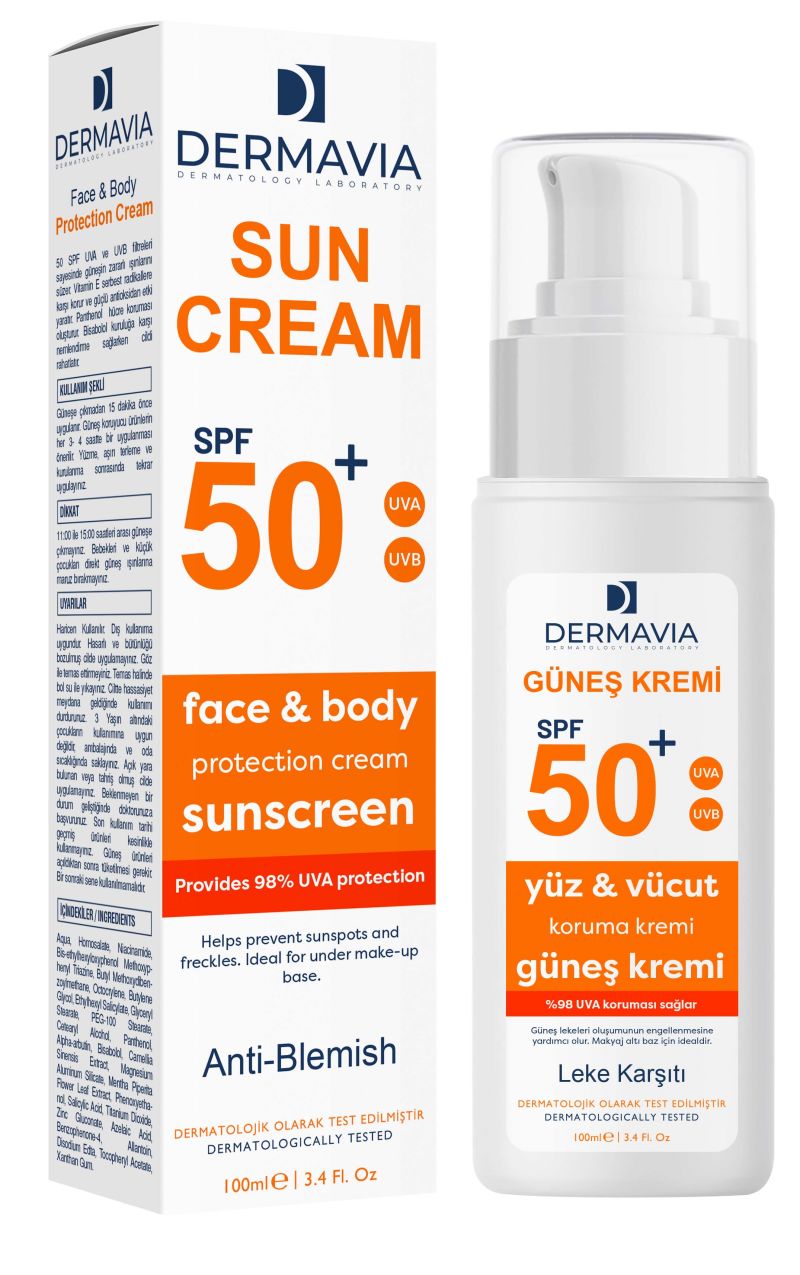 Dermavıa Gunes Kremı Leke Karsıtı Spf 50