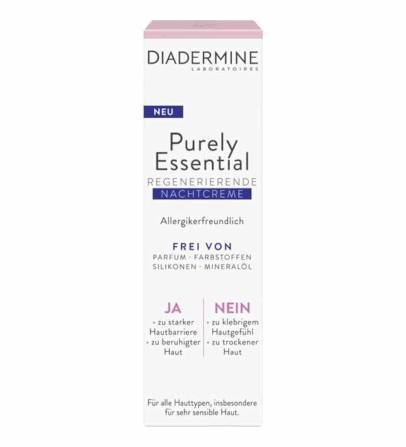 Diadermine Purely Essentual Regenetive Night Cream 40 ml