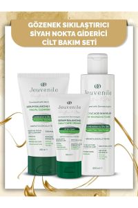 Jeuvenile Yağlı ve Karma Ciltler İçin Bakım Kiti - Yüz Temizleme Jeli 150 ml + Tonik 200 ml + Krem 50 ml