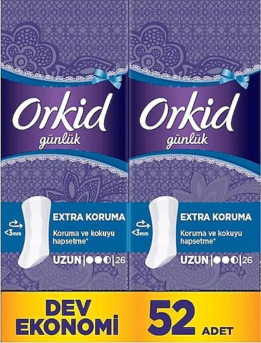 Orkid Günlük Ped Uzun 52'li