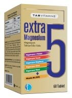 TABVITAMINS EXTRA 5 MAGNEZYUM 60 TABLET