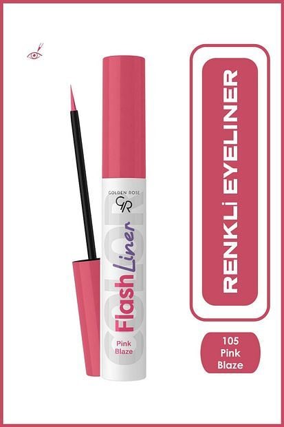 Golden Rose Flash Liner Colered Eyeliner No:105 Pink Blaze - Renkli Eyeliner