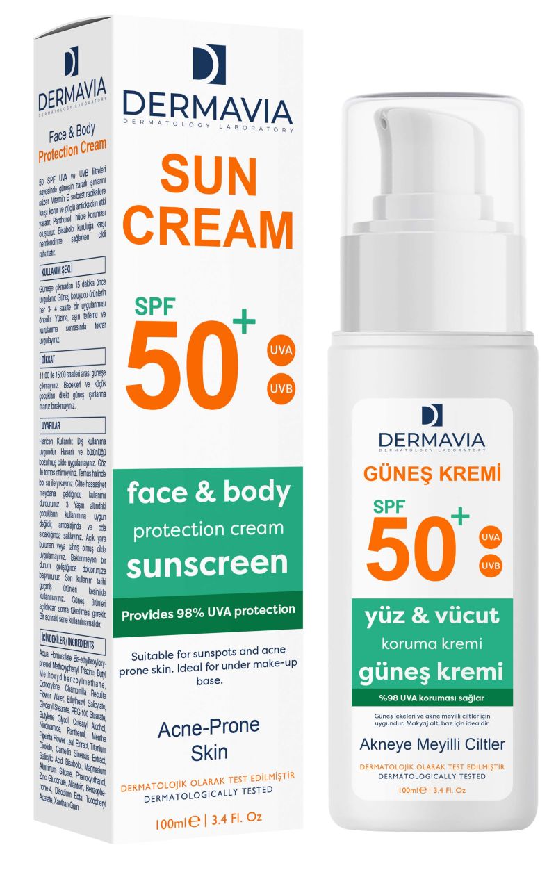Dermavıa Gunes Kremı Akne Spf 50