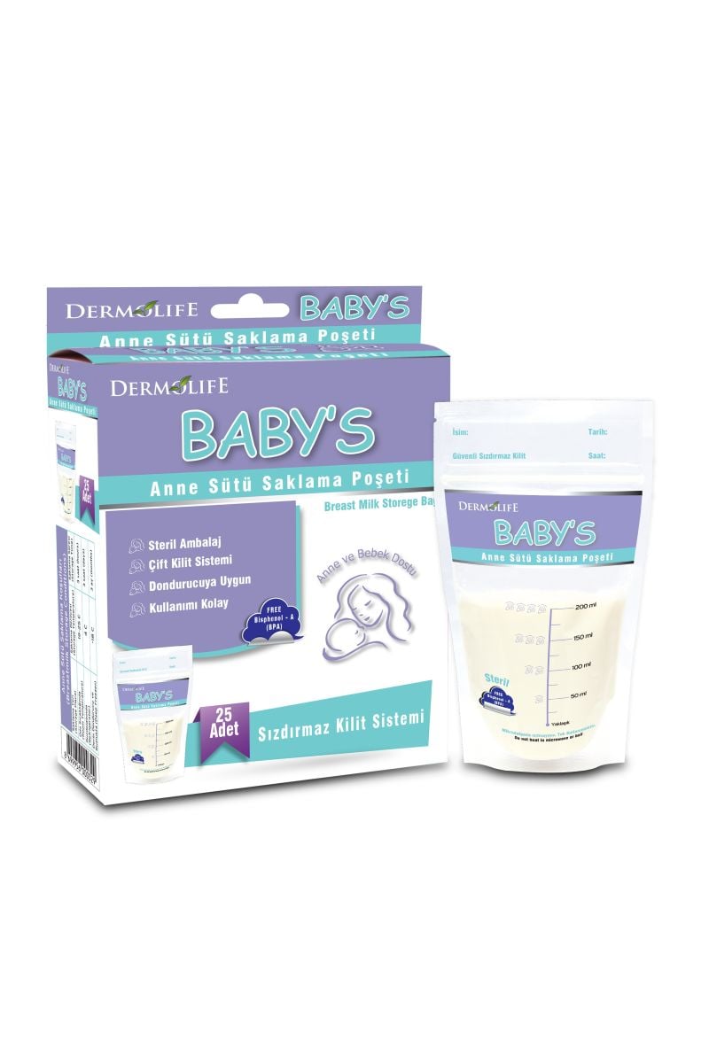 Dermolife Baby's Anne Sütü Saklama Poşeti