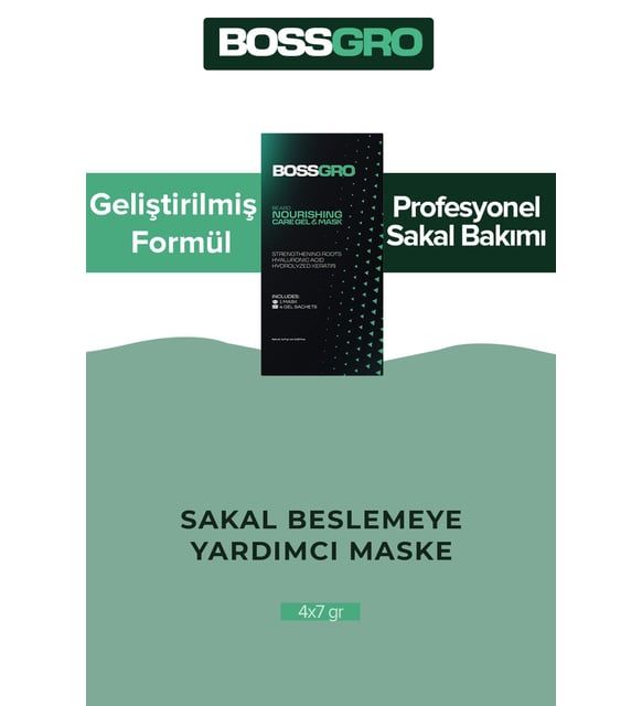Bossgro Beard Caregel Mask 4x7 gr