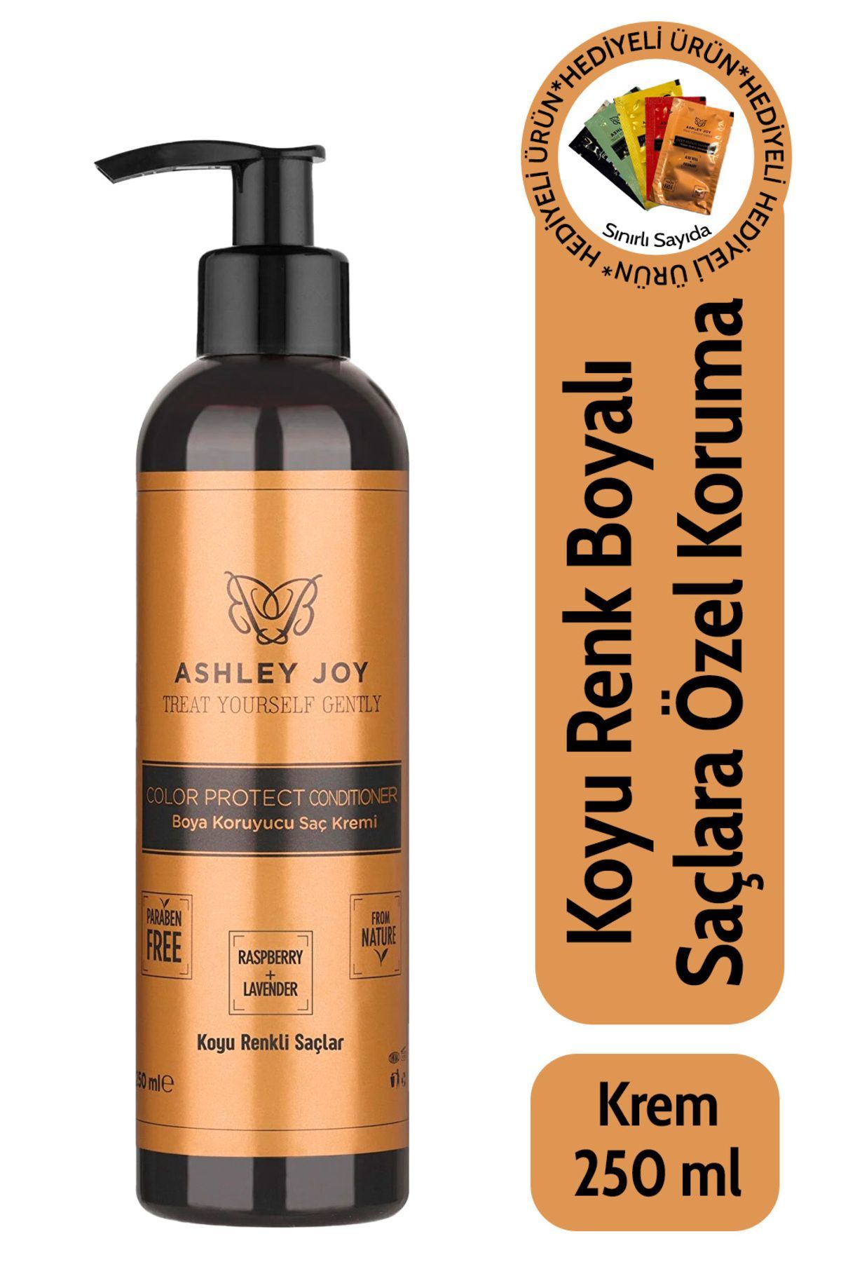 Ashley Joy Koyu Renk Boyalı Saçlar İçin Saç Kremi 250 ml