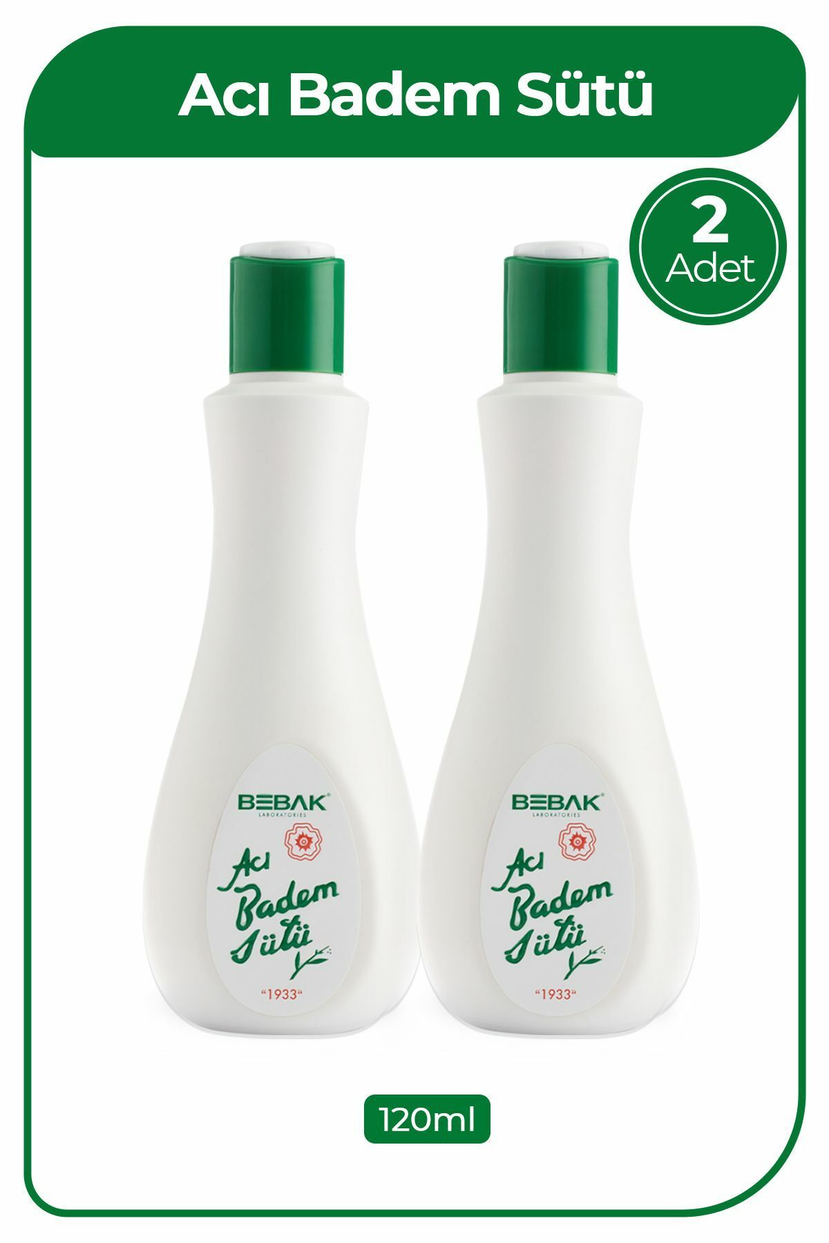 Bebak Pharma Series Soothing Arındırıcı Tonik 200 ml 2 Adet + Bebak Acı Badem Sütü 120 gr 1 Adet Hediye