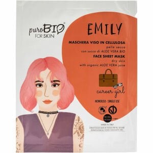 Purobio Emıly Face Sheet Mask Dry Skin Career Girl Aloe Vera 10 ml - Tek Kullanım