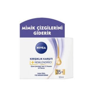 Nivea Kırışıklık Karşıtı + Nemlendirici Yüz Bakım Kremi 35+ Yaş 50ml