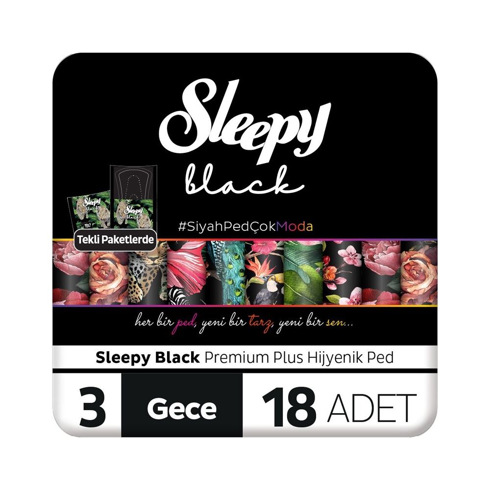 Sleepy Black Süper Eco Gece 18'li