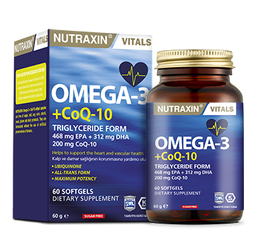 Nutraxin Omega 3+Coq-10 60 Soft Gel