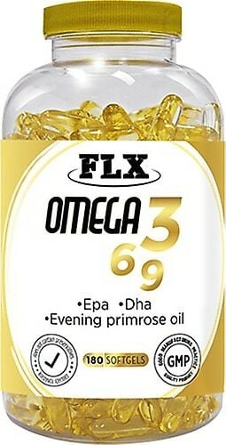FLX Omega 3-6-9 Balık Yağı DHA-EPA 180 Softgel