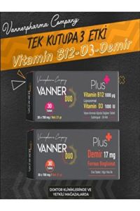 Vanner Vitamin B12 + Demir 30 Kapsül