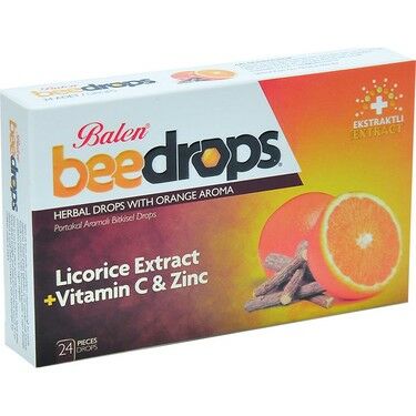 Balen Portakal Aromalı Bitkisel Drops 24'lü