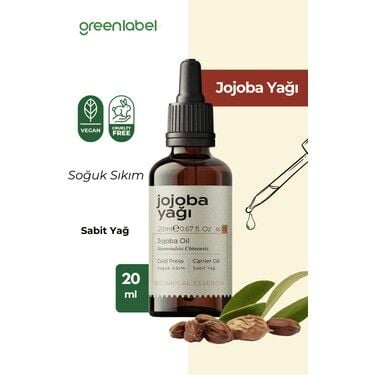Greenlabel Jojoba Yağı %100 Doğal ve Saf 20 ml