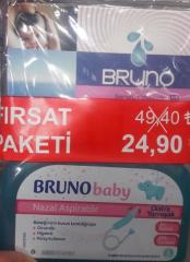 Bruno Avantaj Paket 12 li Serum Fizyolojik+Aspiratör