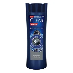 Clear Men 3in1 Şampuan & Duş Jeli Arındırıcı Kömür 350 ml
