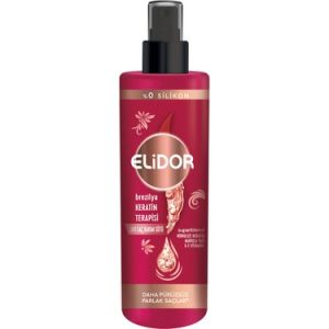 Elidor Sıvı Saç Bakım Sütü Brezilya Keratin Terapisi Hidrolize Keratin Marula Yağı E Vitamini 200 ml