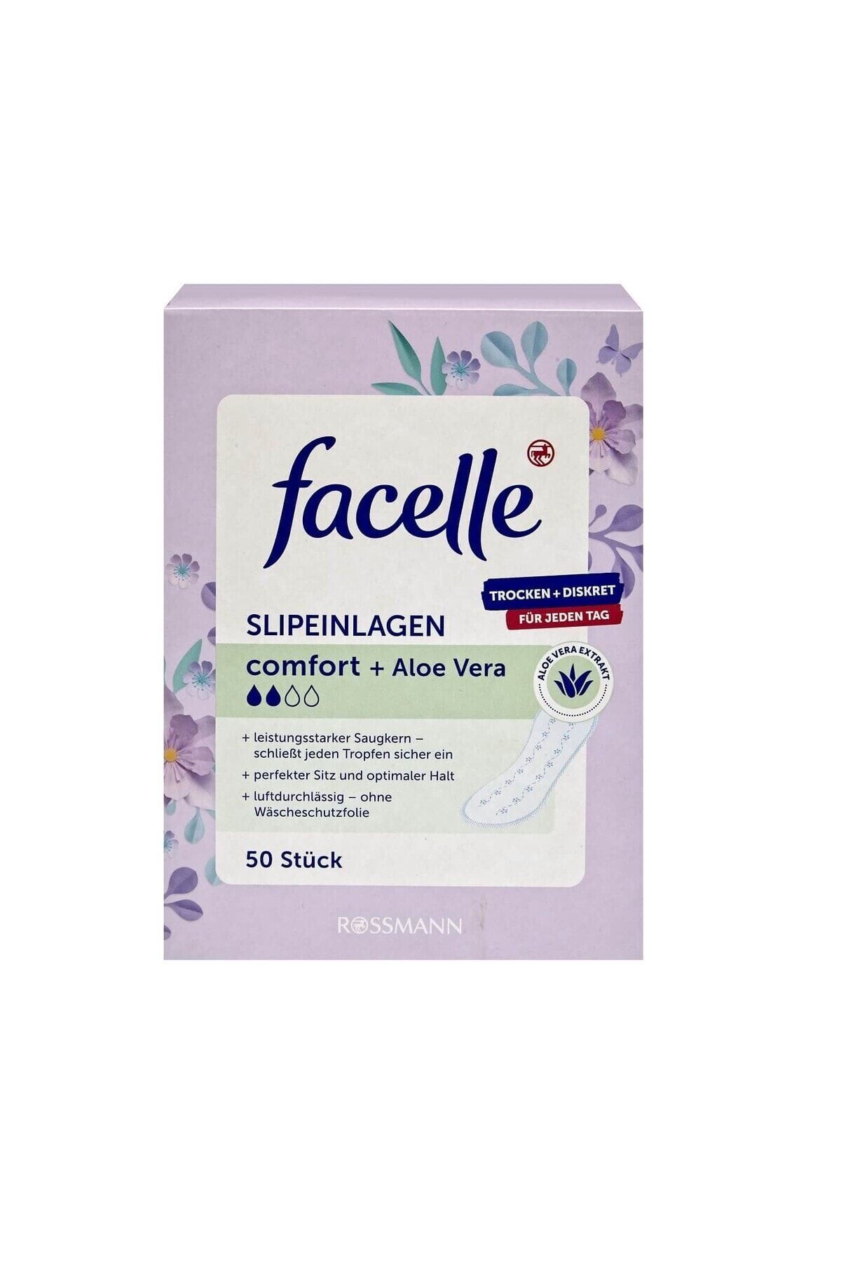 Facelle Normal Aloe Verra Günlük Ped 50'li