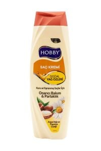 Hobby Kuru ve Yıpranmış Saçlar Argan Yağı ve Papatya Saç Kremi 600 ml
