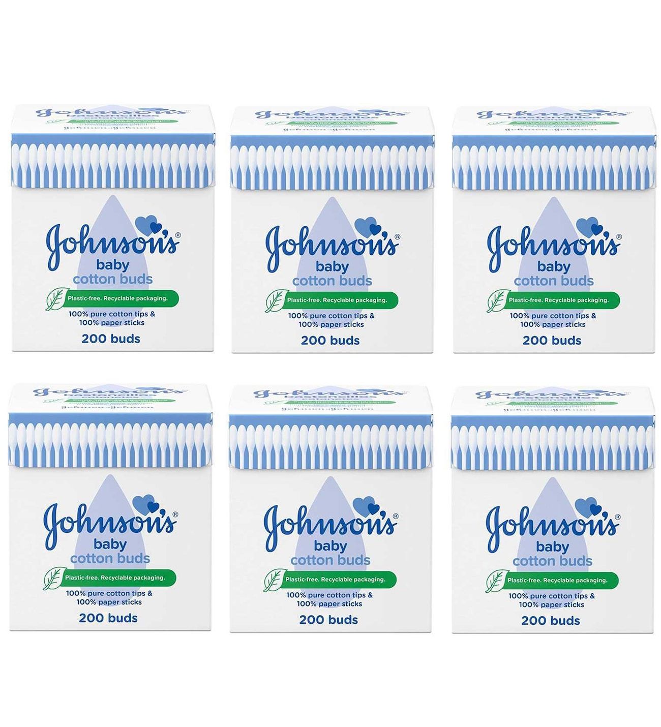 Johnson's Baby Cotton Buds Kulak Temizleme Çubuğu 200'lü - 6 Adet