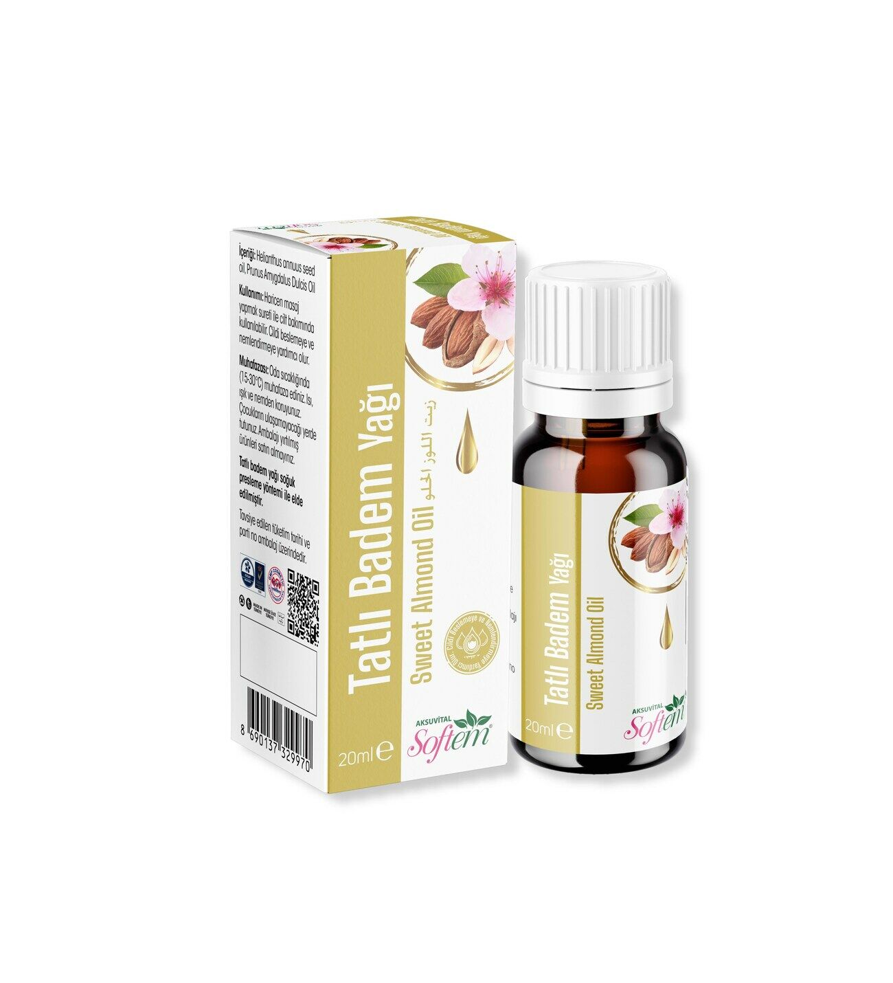 Softem Tatlı Badem Yağı 20 ml