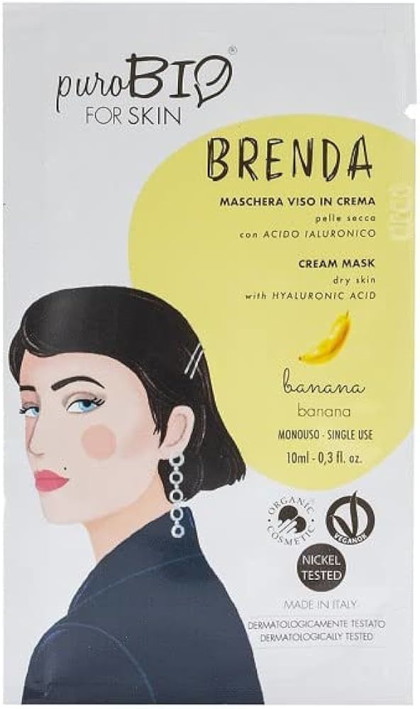 Purobio Brenda Cream Mask Dry Skin Banana Muz 10 ml - Tek Kullanım