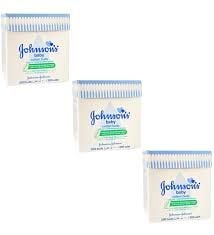 Johnson's Baby Cotton Buds Kulak Temizleme Çubuğu 200'lü - 3 Adet