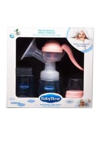 Baby Time BT514 Gögüs Pompası + Yedek Biberon Hediyeli - Pembe