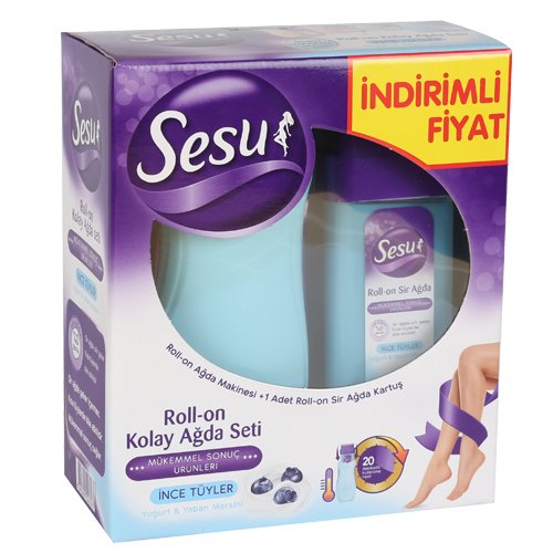 Sesu RollOn Kolay Ağda Seti İnce Tüyler Isıtıcı + Kartuş